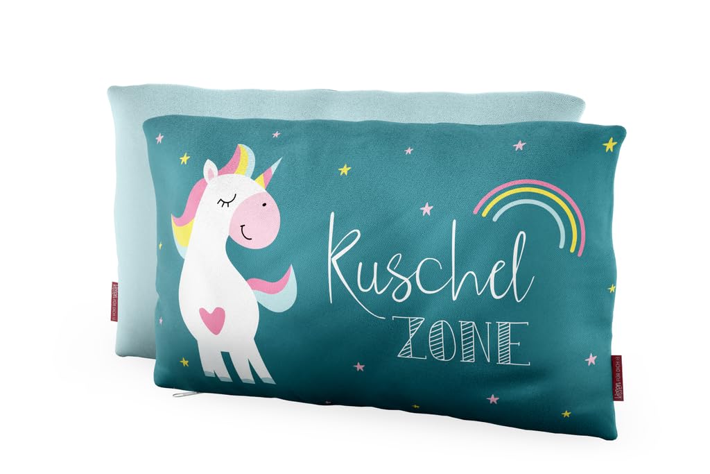 Oreiller enfant 25x40cm LaVida housse coton lit bébé coussin licorne