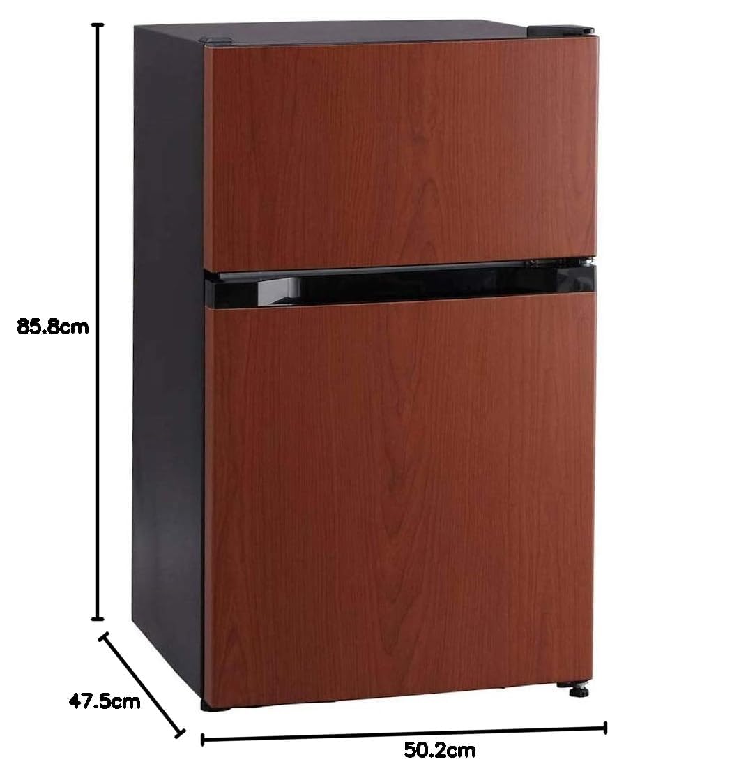 Amazon.co.jp: 冷蔵庫 87L ウッド 幅47cm 直冷式 1ドア 右開き 新生活