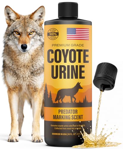 FORTIVO Coyote Urine 100% Authentic Premium Grade Predator Marking Scent for Garden Yard & Outdoor Areas Made in USA 16 oz