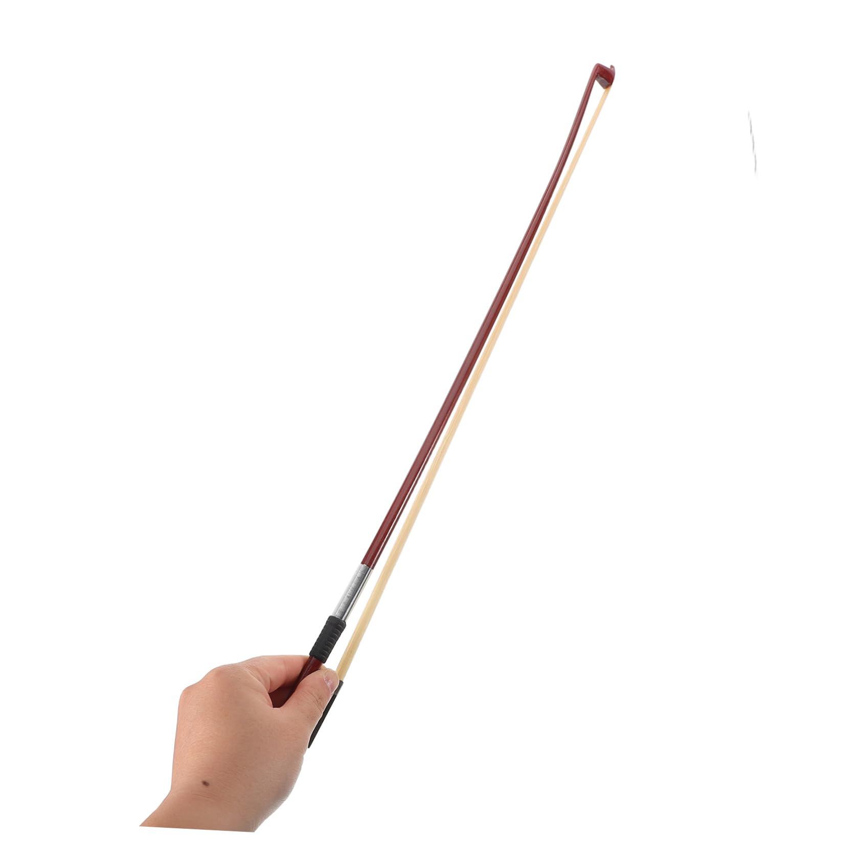 BESPORTBLE Geigenbogen Aus Sandelholz Mit Ebenholzfrosch Und Pariser Augen Design Gerader Geigenbogen Mit Pferdehaar 1/2 Größe Für Anfänger Und Fortgeschrittene