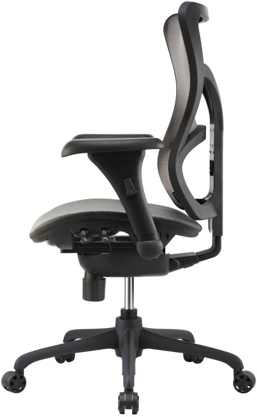 Engage OPS-B8 Modern Office Task Chair, Gray Mesh Back, Adjustable Arms