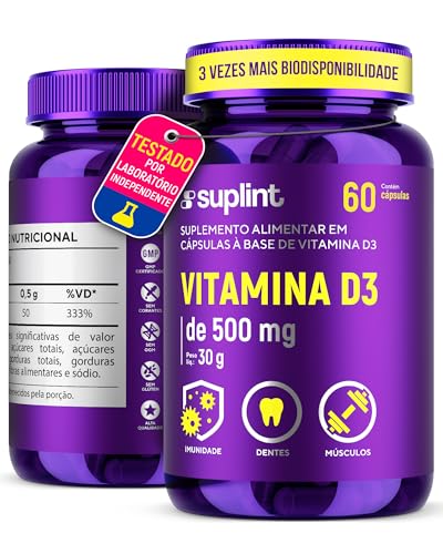 Suplemento de Vitamina D3 400IU | Suporte à Saúde de Ossos, Dente...