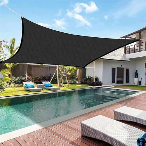 LXBche Waterproof Sun Shade Sail Canopy Awning Shelter Shade Sail Hardware Oxford Cloth Canopy Sun Awning UV Block Sun Shades Outdoor for Patio Garden Outdoor Facility and Activities (Color : A, Siz