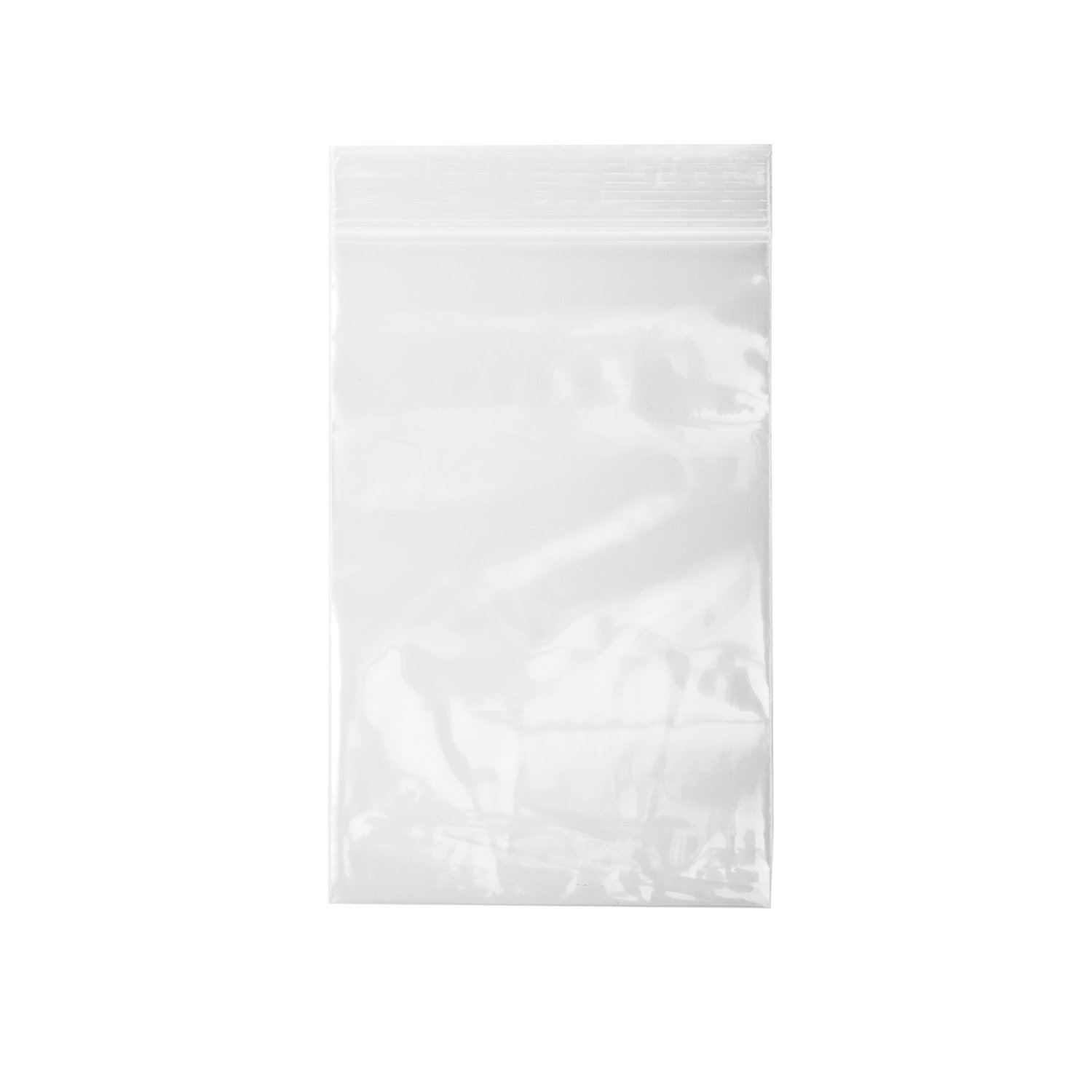 Owlpack Clear Zipper Poly Bag | 2 Mil Reclosable Storage For Jewelry, Crafts, Seeds | Resealable Shipping Supplies (4 x 6 Inches, Pack of 100)