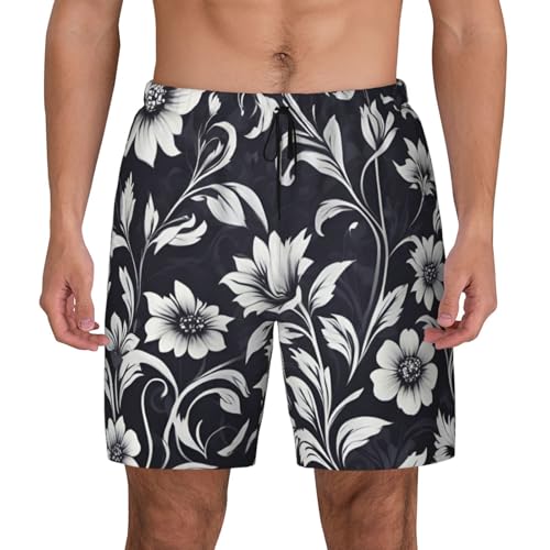Short de bain floral homme séchage rapide et ultra confortable pour l'été