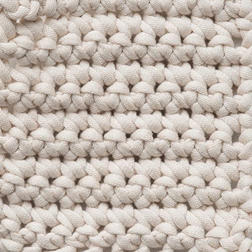 Bindertek Bernat Maker Home Dec Cream Yarn - 2 Pack Of 250G/8.8Oz - Cotton - 5 Bulky - 317 Yards - Knitting/Crochet, Ivory #TOP2