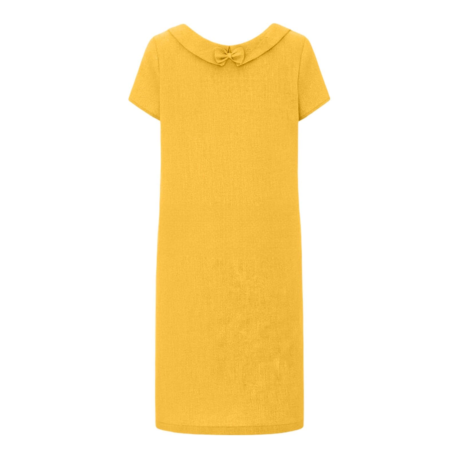 Robe décontractée Grande Taille à Manches Courtes, Coupe Ample, idéale pour l'été. Robe fourre-Tout Respirante pour Tous Les Jours.