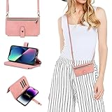 Funda con Cuerda para Xiaomi Redmi Note 12 Pro 5G,Rosa