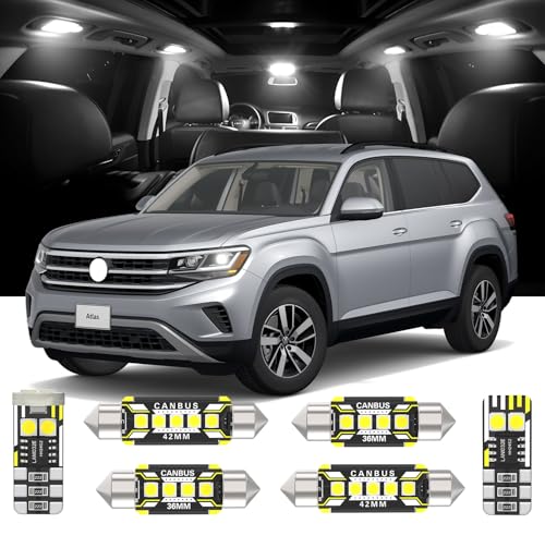 Kit de 17 luces LED interiores para Volkswagen VW Atlas 2018-2022 miniatura 1
