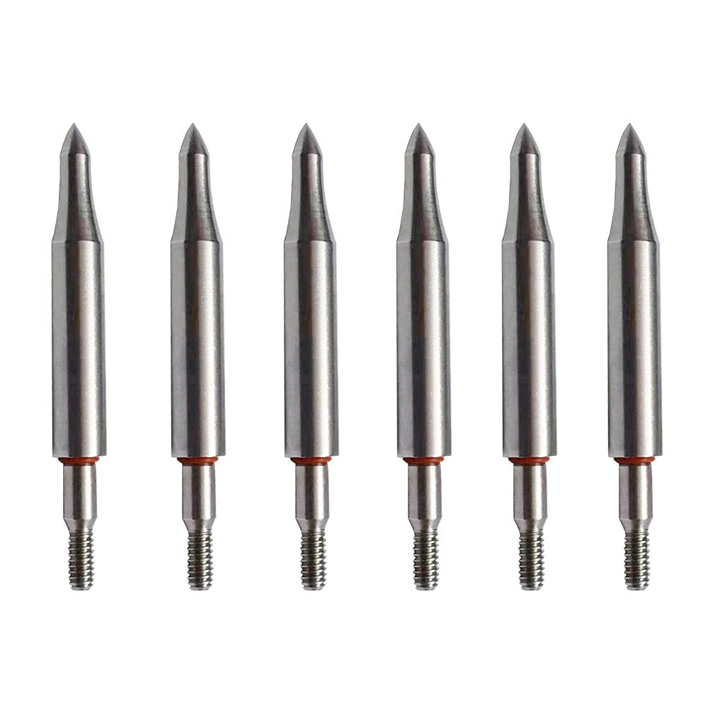 Field Point 100/125/150/200 Grain Field Tips, Hunting Arrow Pointed，Archery-Points，Threaded Arrows Screw in Broadheads (1 Dozen 12 PCS)