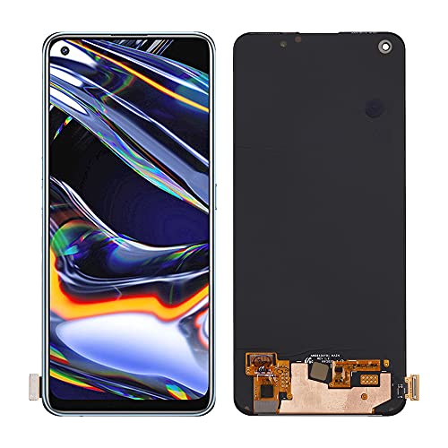 SwarKing Display LCD compatibile con Realme 7 Pro Touch Screen Digitizer (nero senza cornice), parti di ricambio con attrezzi gratuiti