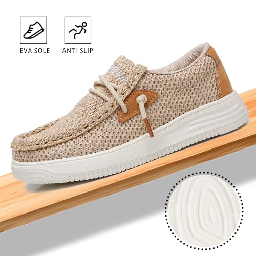 Apakowa Kids Boys Girls Loafers Slip-On Casual Walking Shoes Comfortable & Lightweight (Toddler/Little Kid/Big Kid) - Image 6