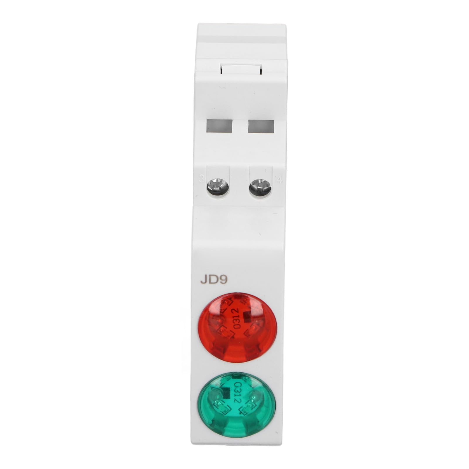Indicatore LED su Din Rail, Rosso Verde Indicatore Modulare JD9 Indicatore su Din Rail AC DC Rosso/Verde Illumina PC 20 mA per l'indicazione di Segnali in Telecomunicazione, Elettricità, ecc