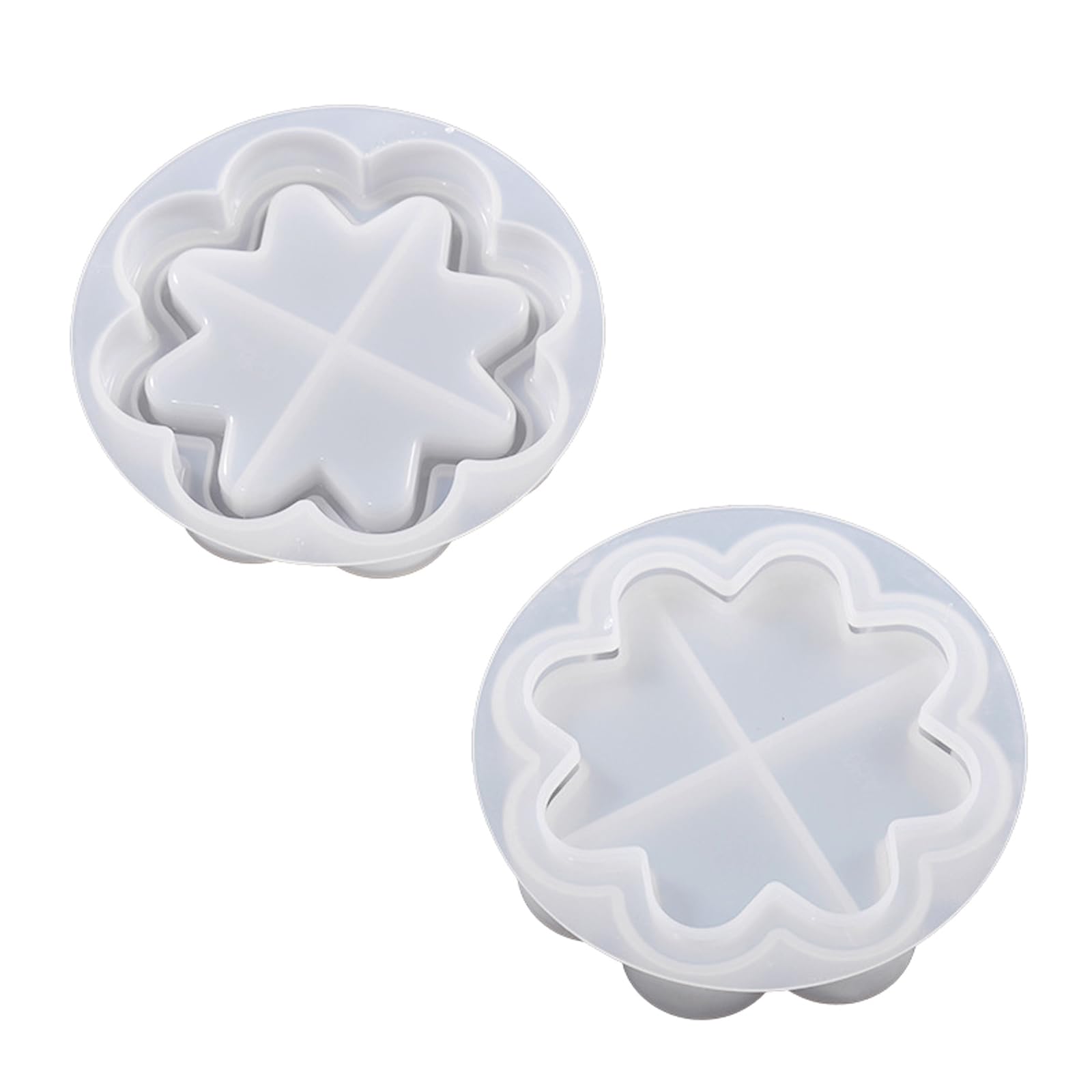 ZEPFJHE Stackable Flower Silicone Cup Molds for Soaps Jewelry Storage Jar Making and Epoxy Resin Craft Handwork Silicone Cup Mold