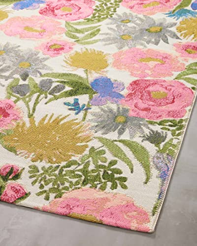 Image of Loloi Botanical Collection BOT-01 Ivory /Multi 6'-7 inch x 9'-4 inch Area Rug
