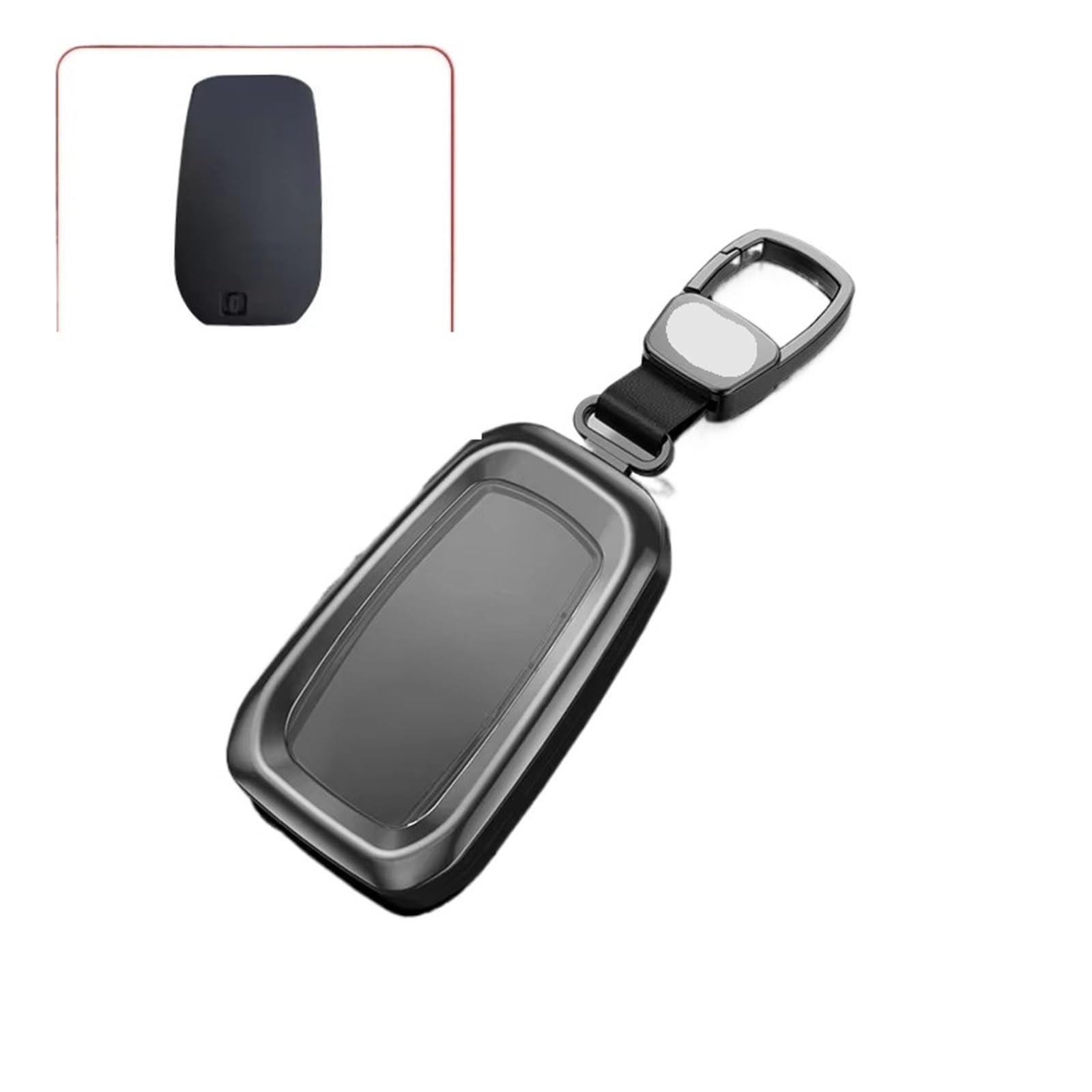 Heavy Metal Key Fob Cover Case For 2024-2025 Toyota Land Cruiser 250 / Prado LC250 - Silver Protective Shell - View #4