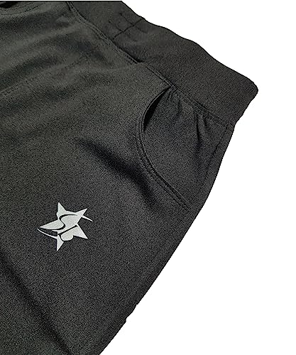 Image of STARLATH Unisex Kids Trackpants, 4 Way Lycra Stretchable Pants and Lowers for Boys and Girls Kids, Use Daily Routine, Multi Sports Activity Pant (Multicolors Pack of 2)