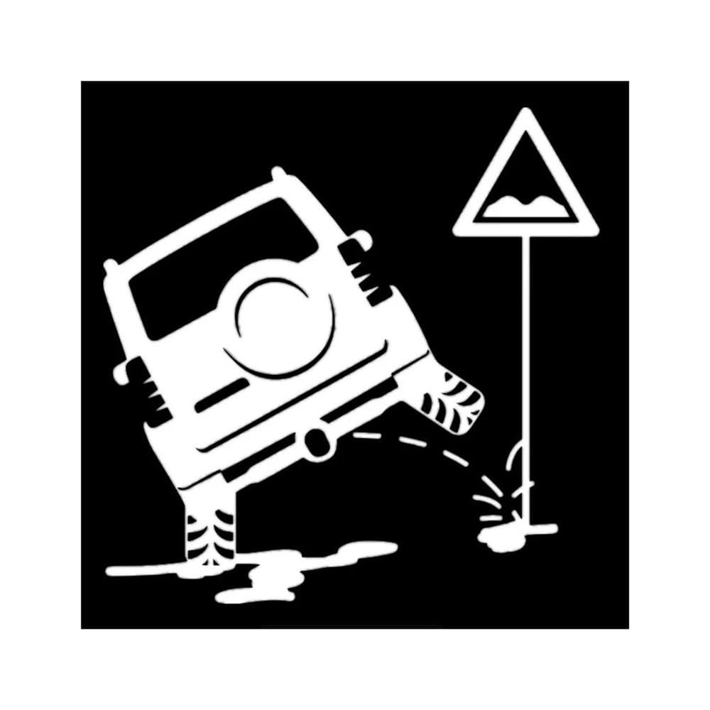 SUV is Peeing Car Sticker Automobiles Motorcycles Exterior Accessories Vinyl Decals(White,15cm x 15cm)