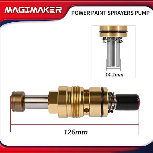 Miniatura 4 de Kit de reparación de bomba de pulverizadores de pintura eléctrica 24Y472 compatible con Graco ProXChange ProX19 ProX21 ProX17 Bomba de pistón