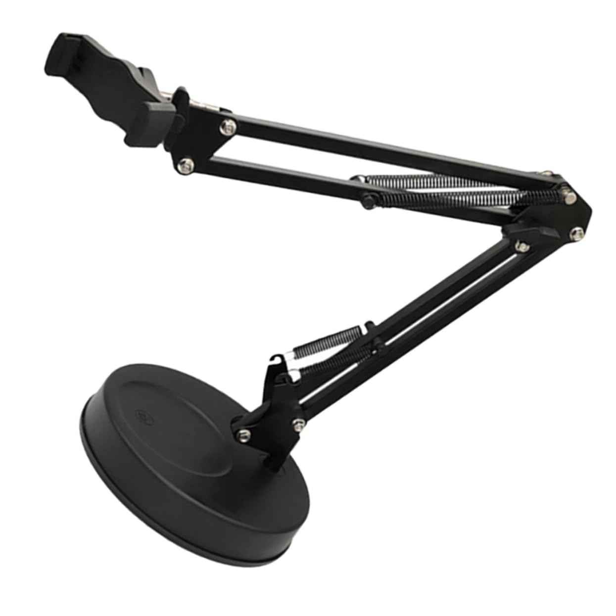 VILLCASE Support de Téléphone de Bureau Réglable en Hauteur Support de Téléphone Portable en Abs et Fer pour Selfie et Tournage en Direct