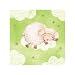Creative Converting Baby Shower Ba Ba Baby 16 Count 3-Ply Paper Beverage Napkins