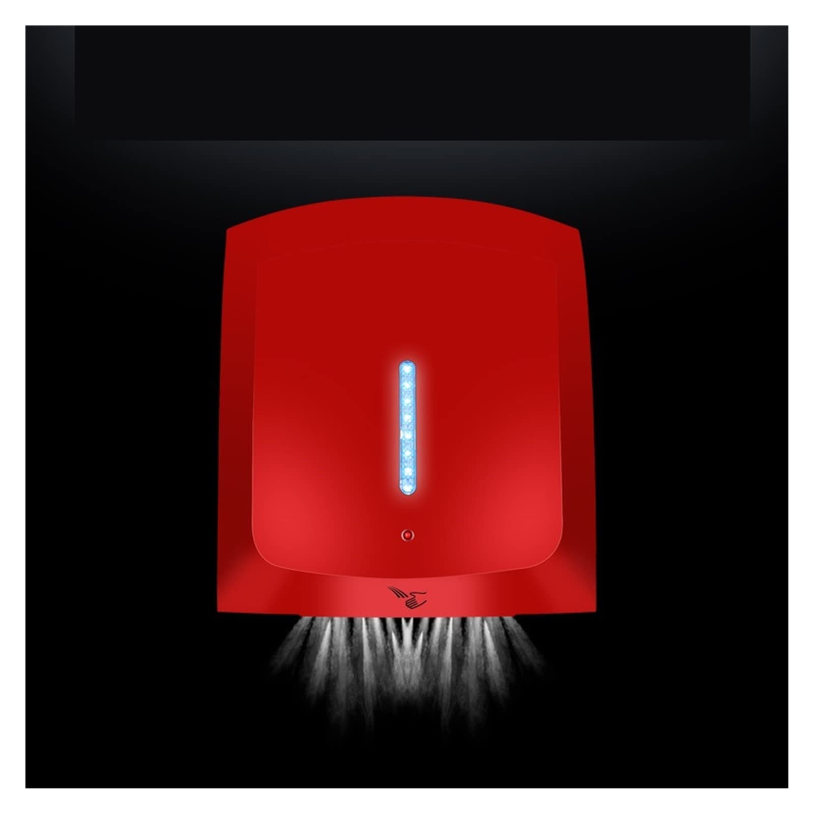 Suszarka do Rąk, Automatyczna suszarka do rąk Suchy telefon komórkowy indukcja Rodzinna łazienka Przełącznik ciepłej i zimnej wody Łatwy w instalacji(Rood)