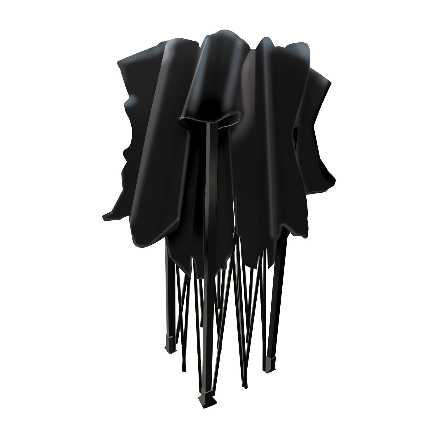 KEBON - GAZEBO DA GIARDINO 3X3 IMPERMEABILE TENDONE PIEGHEVOLE PER FIERE… (Nero)