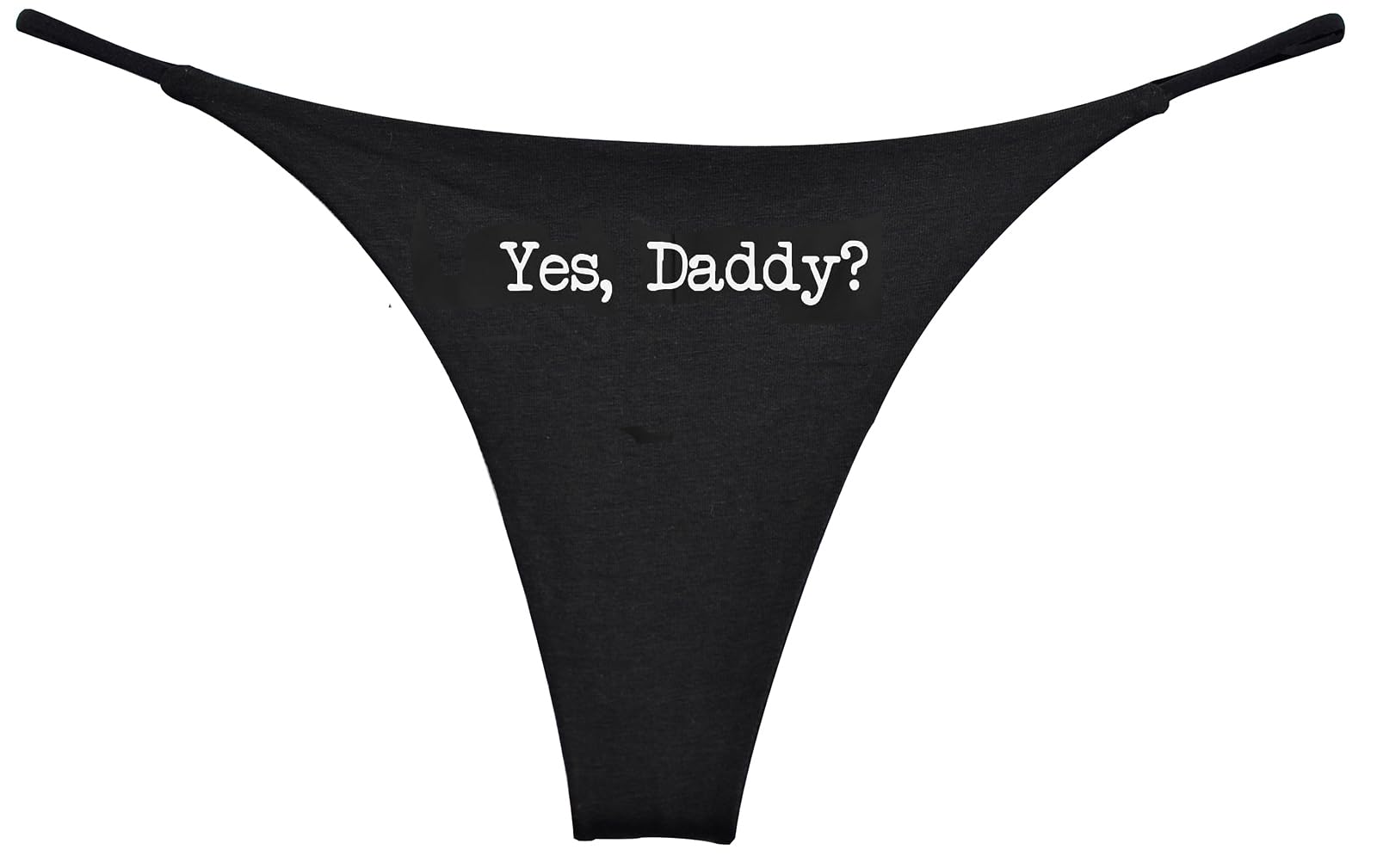 Southern Sisters Women's Black Yes Daddy Thong Underwear For S