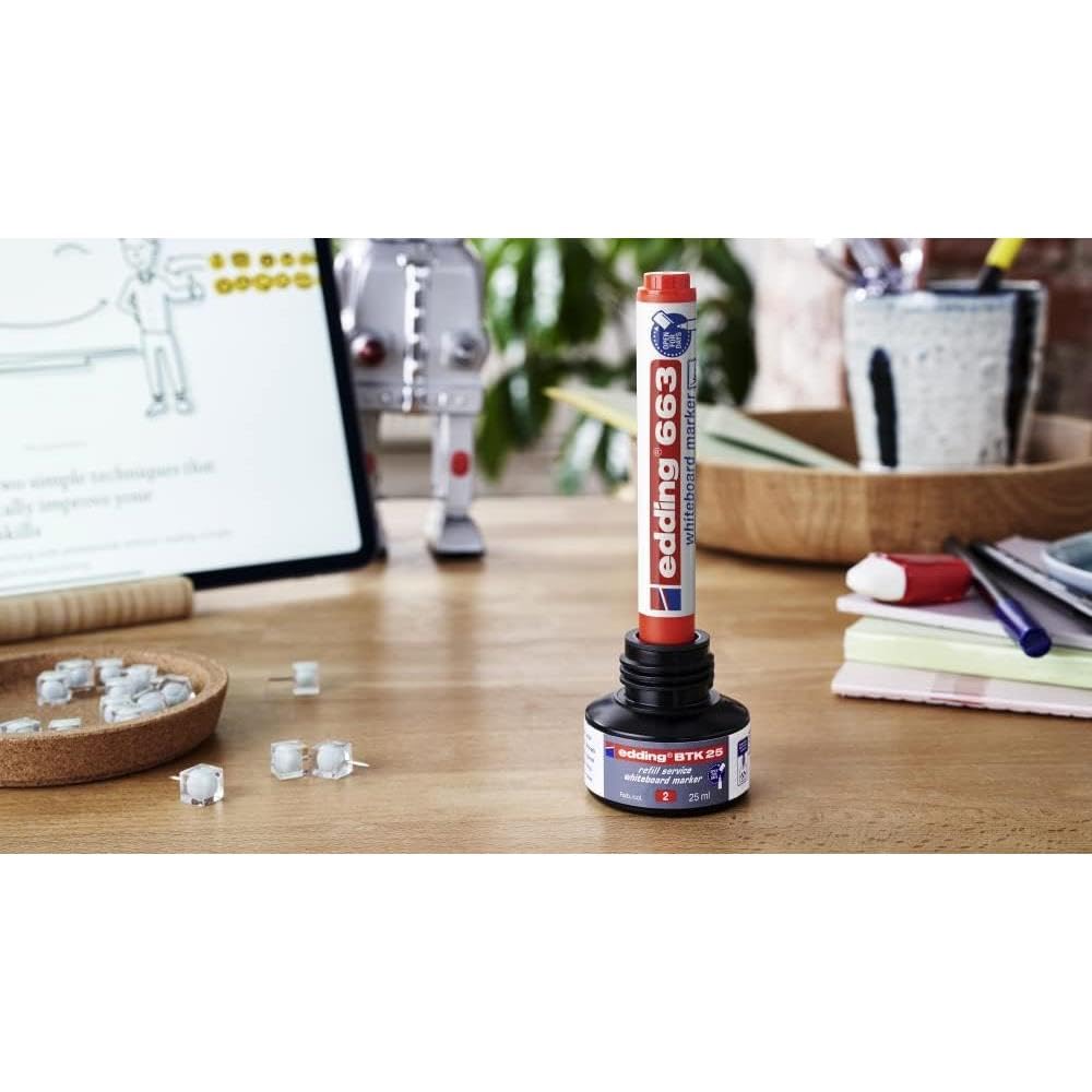 Edding 3 Packungen mit 4 Whiteboard-Markern 663, sortiert, 1-5 mm