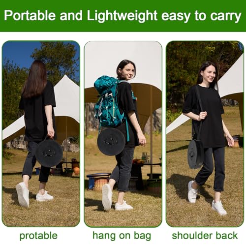 Image of 2026 Upgraded XXL Collapsible Stool with Thick Cushion,19.7 inchH-11.8 inchD Telescoping Folding Stool for Adults, More Sturdy Camping Stools with Load Capacity 1000lbs for Outdoor,Garden,Fishing,Hiking