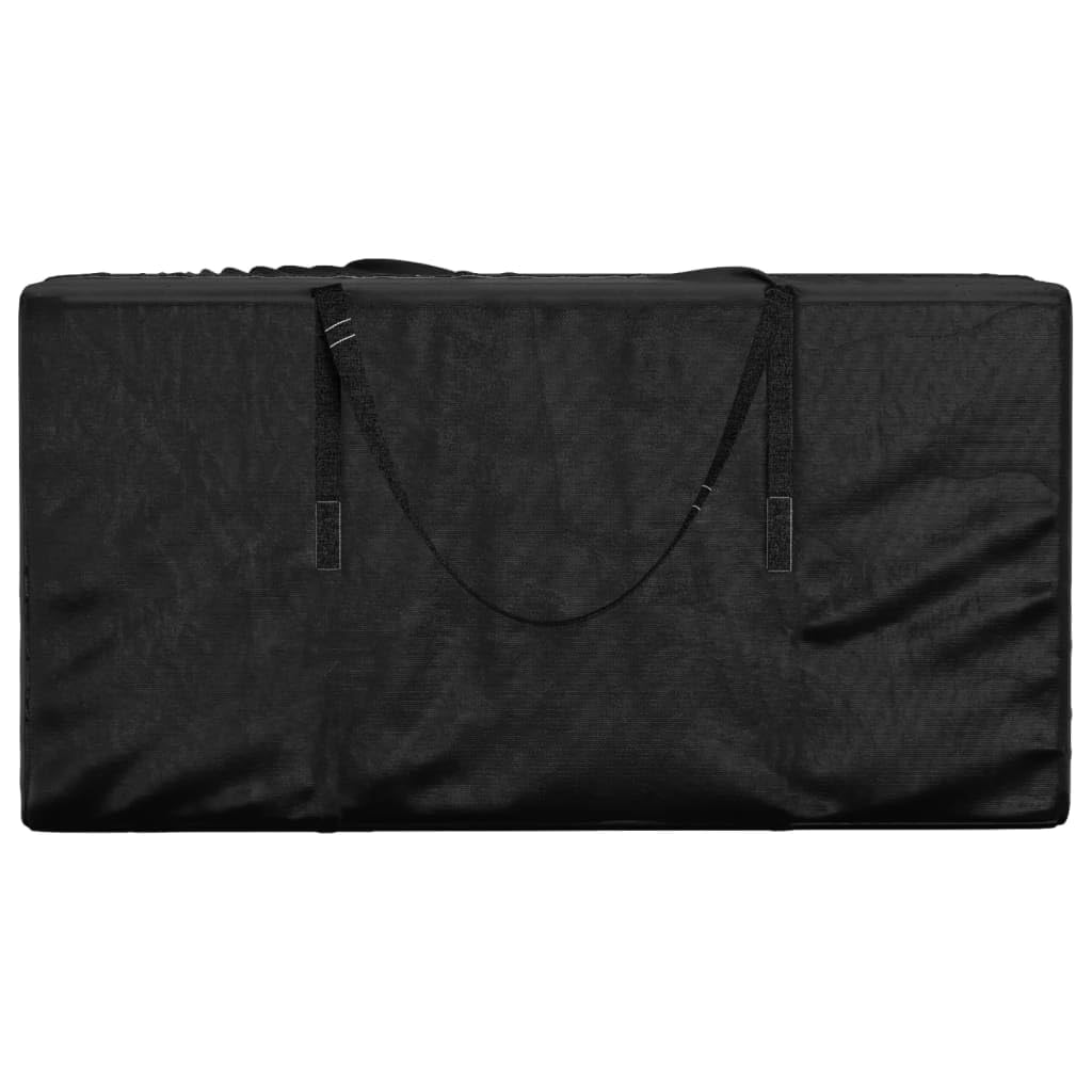 Sac de rangement pour coussins de jardin noir 150x75x75 cm PE