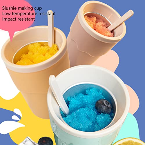 Pssopp Slushy Cup Slushie Cup Slush Ice Cream Cup Tragbarer Squeeze Cup Squeeze Slushy Maker Cup für Kinder Hausgemachte Sommer DIY Milchshake Eismaschine (Grün) – Bild 4