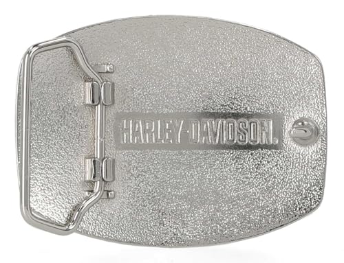 Harley-Davidson Women's Bar & Shield Embellished Belt Buckle – Brushed Nickle2