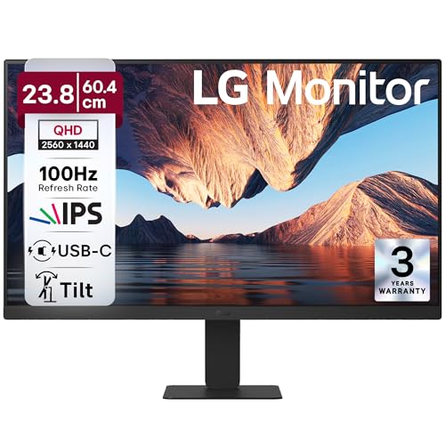 LG 24U631A 60.4 cm (23.8 Inch) QHD (2560x1440) IPS PC Monitor with
