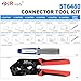 JRready ST5265&ST6480 Extractor Tools 2 3 4 6 9 12 Pin Electrical Connector Plug Kit with Terminal Crimping Extractor Tool Molex Standard .062
