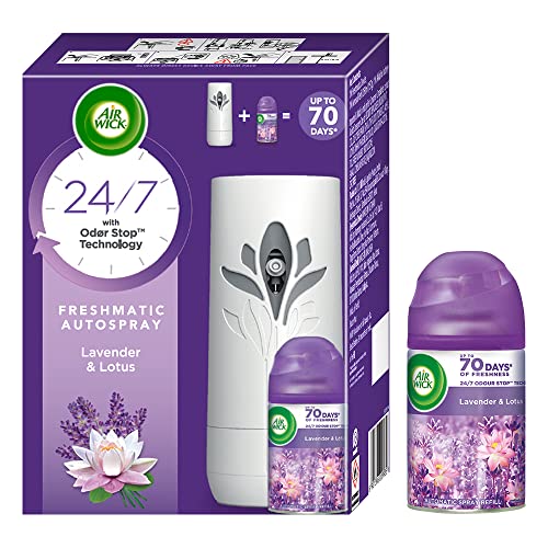 Air Wick Freshmatic Machine+2 Lavender Refill Combo 250Ml Each Automatic Air Freshener Room&Bathroom Freshener Spray Complete Kit Room Spray Fresheners Automatic Machine,1 Count (B07SJ63K76) Amazon Price History, Amazon Price Tracker