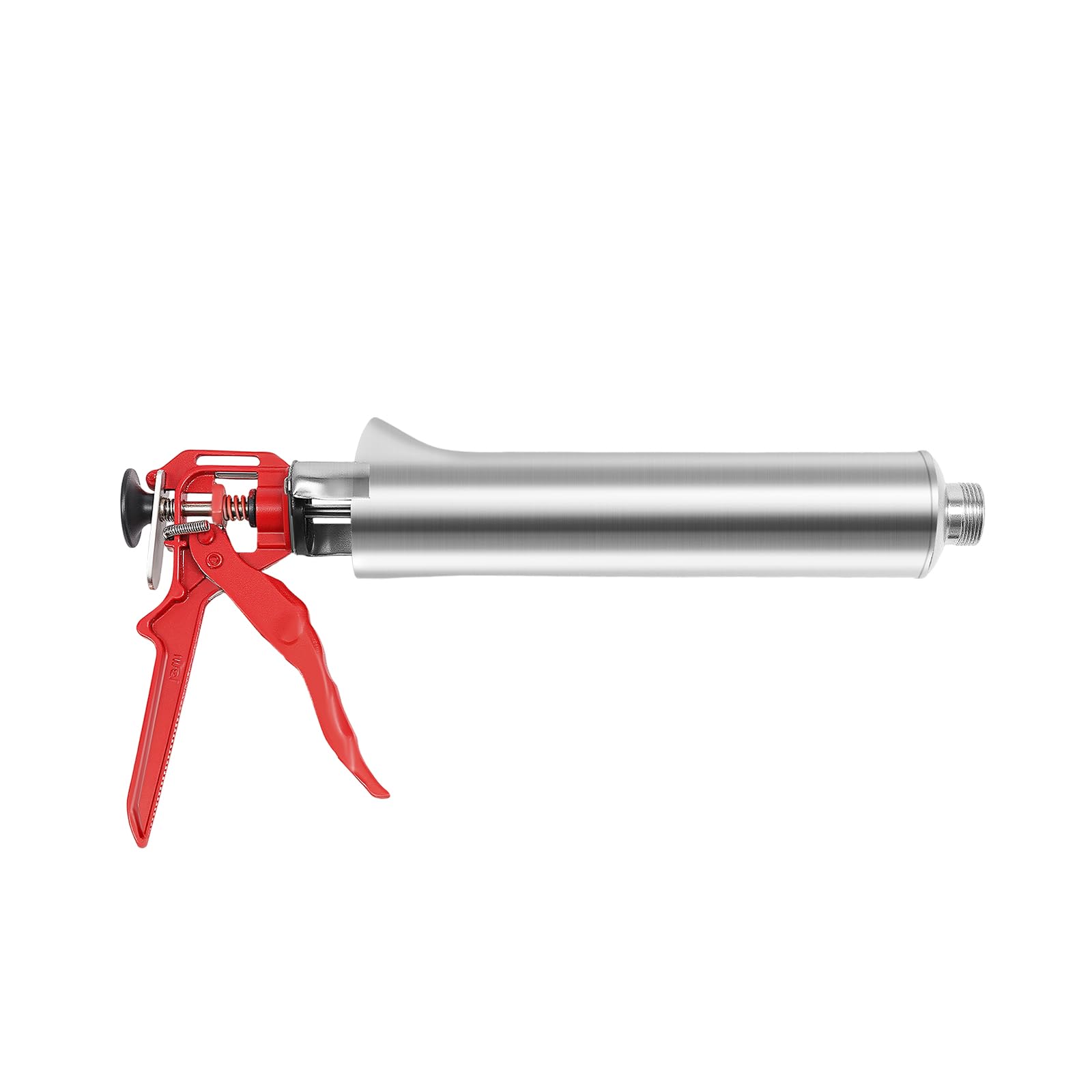 Pistola de mortero de acero inoxidable, pistola manual para juntas con 2 boquillas, 1 pistón de repuesto, 1 cuchara, jeringa de mortero, prensa de mortero, jeringa para juntas de azulejos