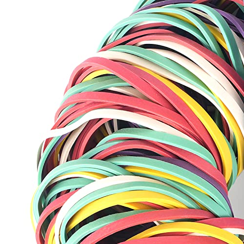 Amuu Rubber Bands Assorted Size #64 Blue Rubber Band 3 Sizes 50 Pieces Colors #33 Rubber Bands 100 Pieces,100 Pieces Size 16 For Home Money File Folders Strong Elastic Rubber Bands #TOP6