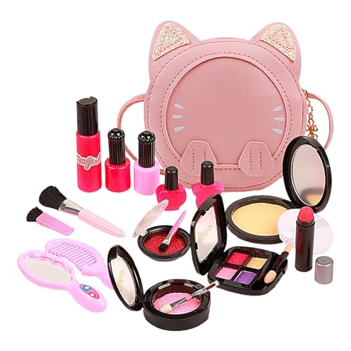 Kit De Maquillaje Fewend - Juego De Juegos Cosméticos De Princesa, Juguete De Belleza Inspirado En Dibujos Animados | Las Chicas Se Disfrazan De Maquillaje Con Sombra De Ojos, Lápiz Labial, Esmalte De