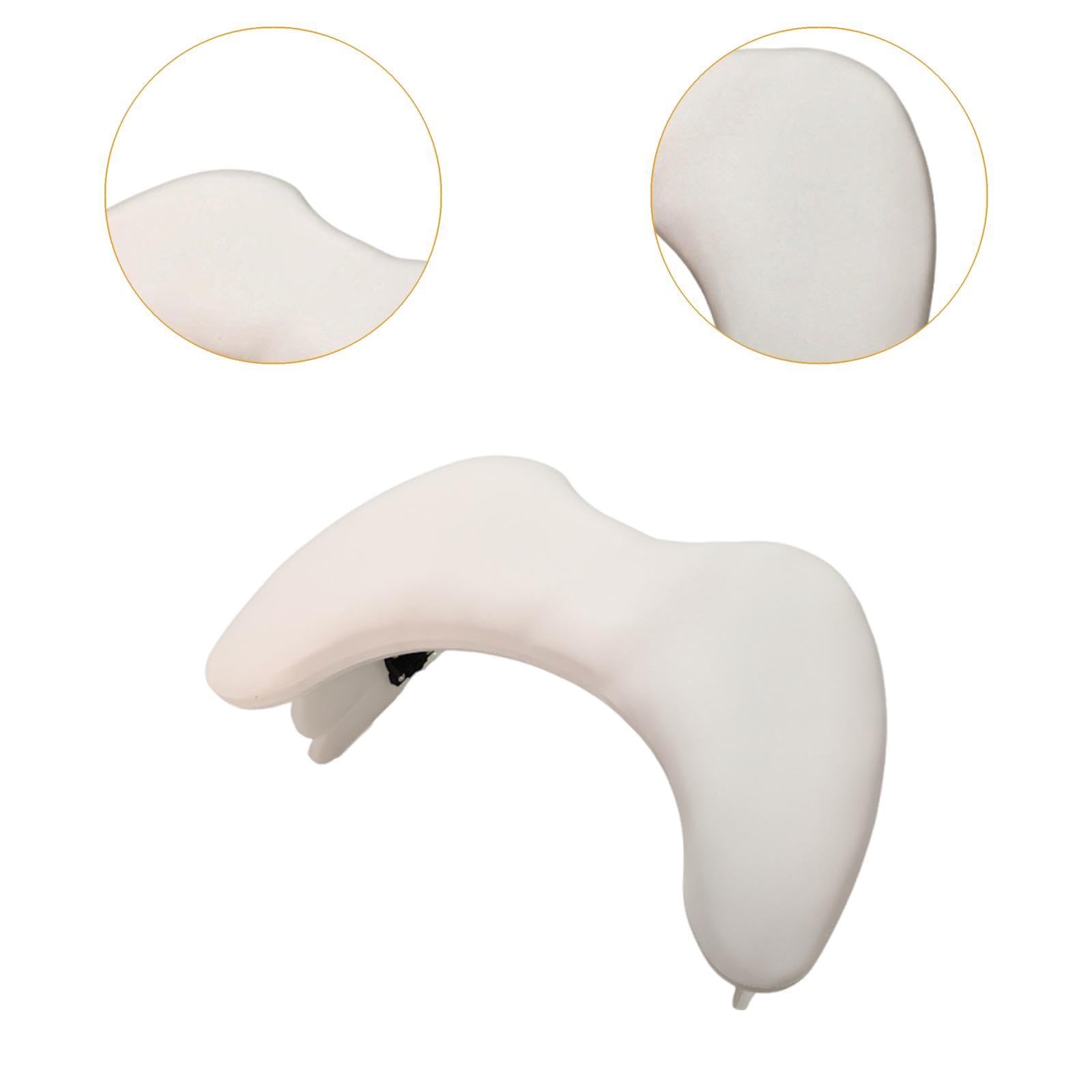 Cuscino per Manicure Poggiapolso Poggiabraccio Unghie Cuscino Manicure Pieghevole Altezza Regolabile PU Comodo per Trattamento Lungo Adatto a Salone S, Bianco Senza Parentesi