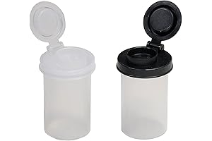 Moisture-Proof Plastic Salt and Pepper Shakers with Lids