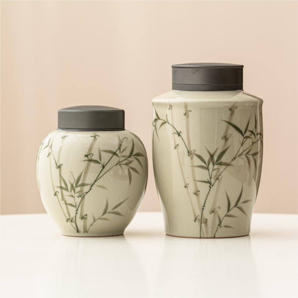 CMBSSTFC Zuckerdose Großtee-Aufbewahrungsbehälter Glas Haushaltsnuss versiegeltes Glas Küche Lebensmittel-Aufbewahrungsdose Chinesischer Legierungsdeckel Tee-Aufbewahrungsdose Teekanister (Farbe: B)