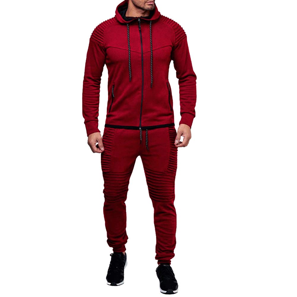 amropi Herren Jogginganzug Trainingsanzug Sportbekleidung Männer Sweatjacke und Trainingshose Sportanzug