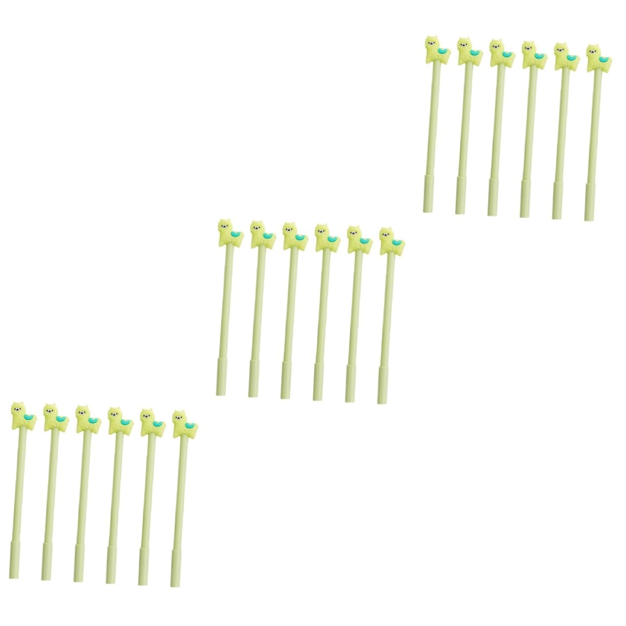 NUOBESTY 3 Set Penna Gel Penne Carine Materiale Scolastico Strumenti Di Scrittura Penna Stilografica Verde Penne Stilografiche Verdi Piatto Da Scrittura Green 12 Pezzi * 3