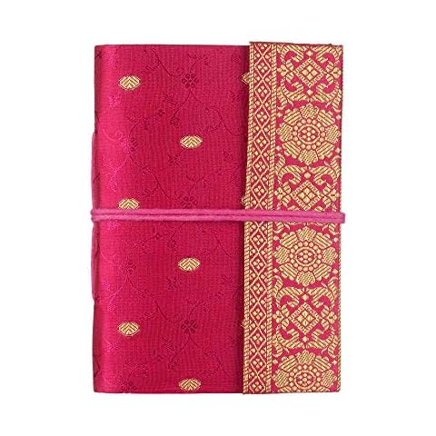 Paper High Handmade Sari Notebook - Cerise Cover