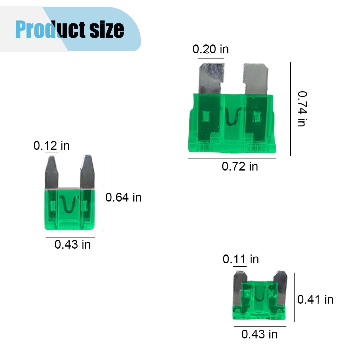 Kit assortito di 306 fusibili per auto, mini fusibili standard e a basso profilo, con tester per circuito e estrattore di fusibili, kit di fusibili a lama di ricambio per auto e camper (2A/5A/7,5A/10A