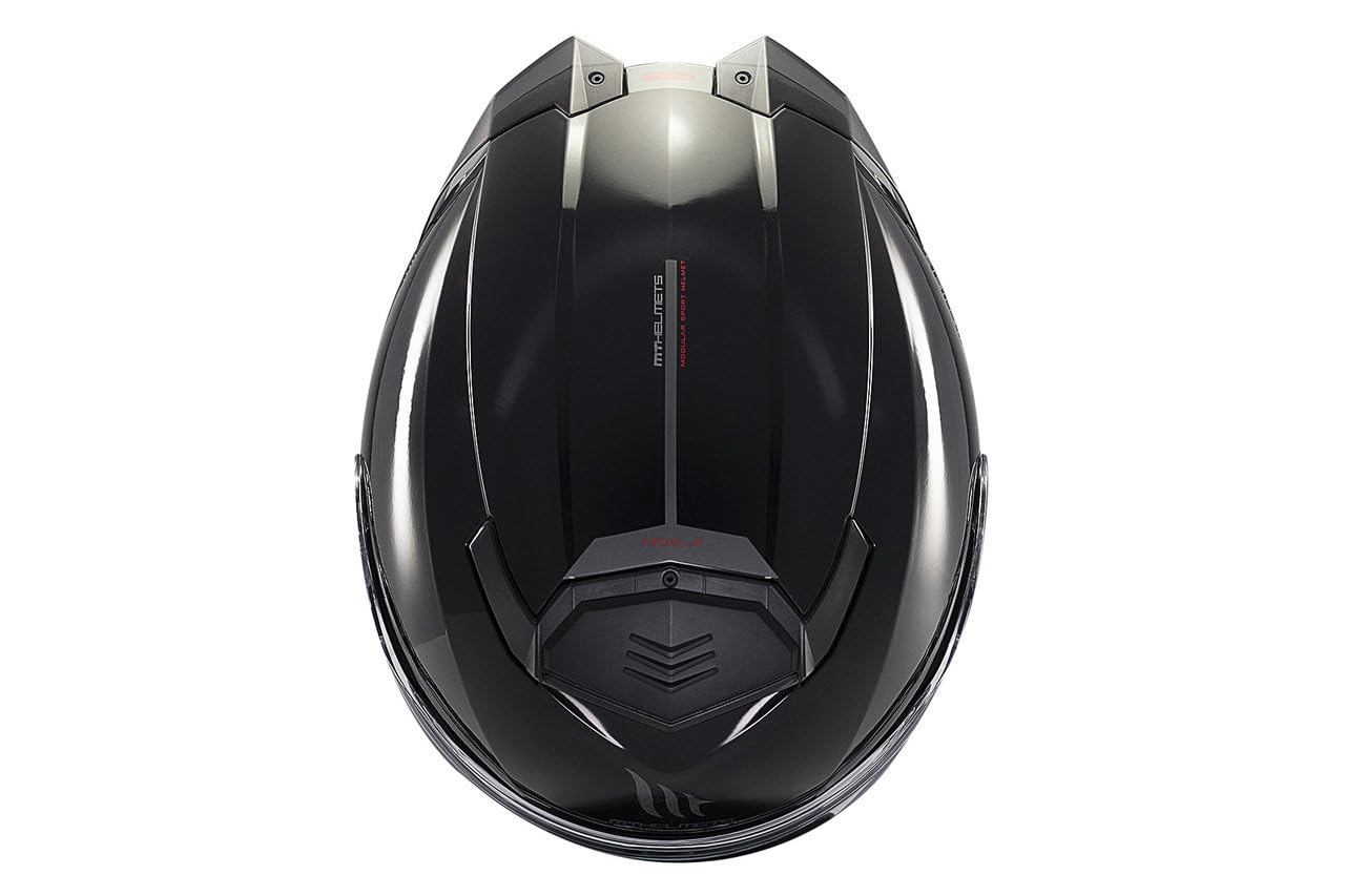MT Helmets Atom 2 SV, Casco moto Modular Flip-Up, Visor Solar Retráctil, Interior Lavable, Preparado Intercomunicador UCS, Bloqueo frontal, Visor con posición Ventilación, Homologado ECE 22.06 & DOT