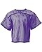 A4 Drop Ship Youth Football All Porthole Practice Jersey, 2XL, Purple
