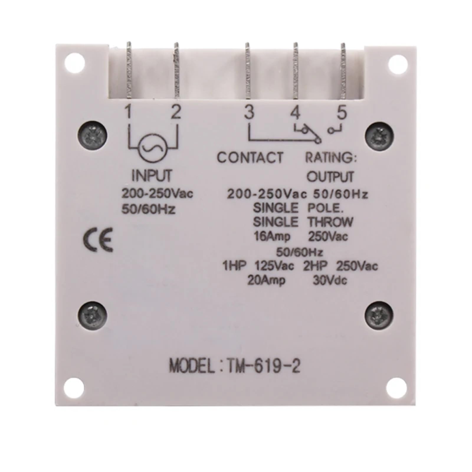Interruptor de Control de Tiempo semanal automático Digital TM619-2, 220 V, 30 A, con Apagado automático de 24 Horas