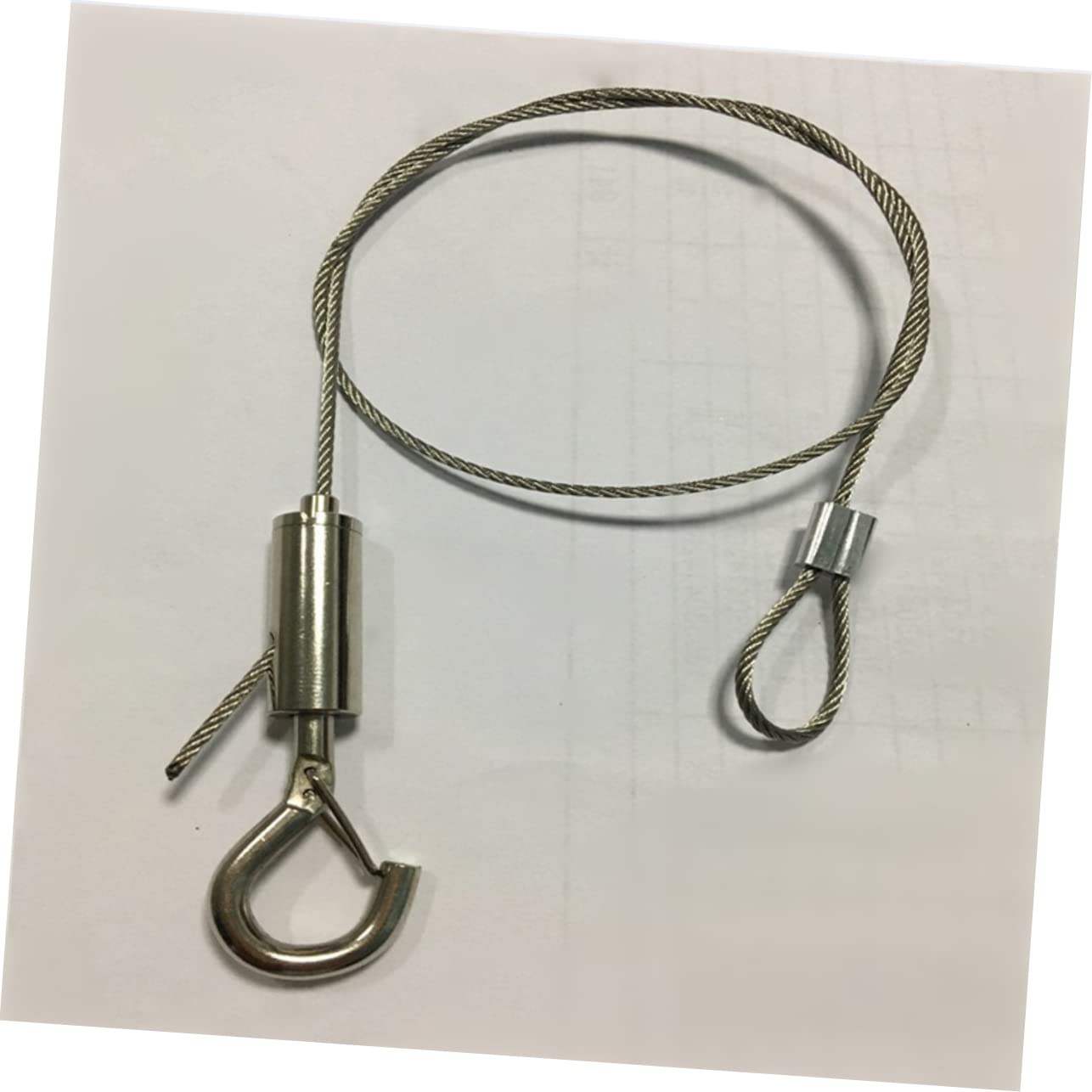 ARTIBETTER 2pcs Cable Hanging Wire Hanging Cable Sign Hanging Wire Suspension Cable Grow Light Chain Silver